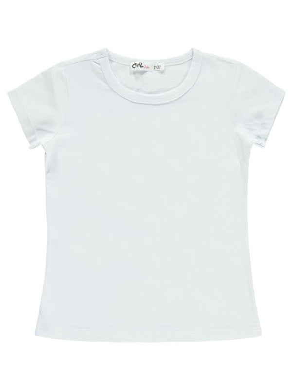 Civil Girls Basic 2-5 Yaş Tişört - Beyaz