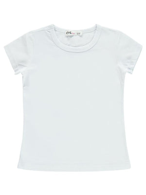 Civil Girls Basic 2-5 Yaş Tişört - Beyaz