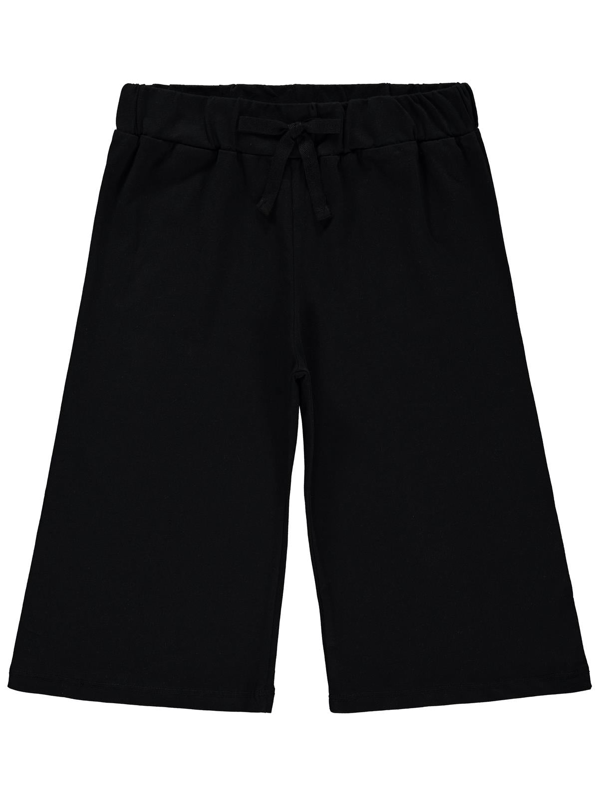 Civil Girls Düz 10-13 Yaş Kapri - Siyah