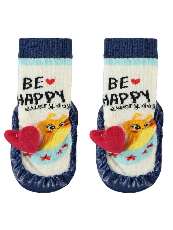 Civil Baby Kalp Akseusarlı 17-20 Numara Kız Bebek Çarık Çorap