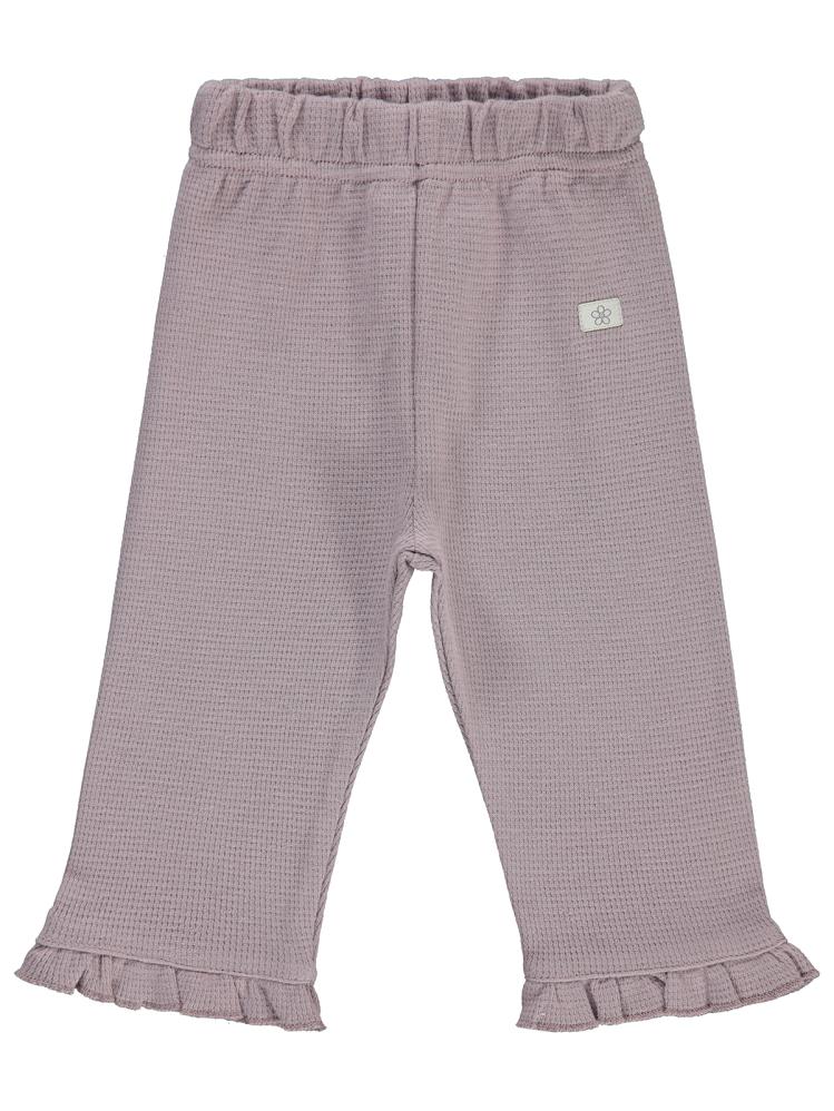 Civil Baby Patiksiz Paça Fırfırlı Çiçek Etiketli 6-18 Ay Tek Alt Bebe - Lila