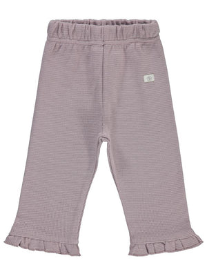 Civil Baby Patiksiz Paça Fırfırlı Çiçek Etiketli 6-18 Ay Tek Alt Bebe - Lila