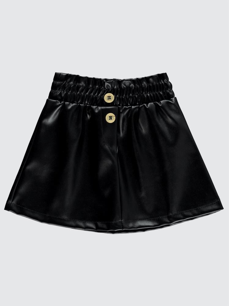 Civil Baby Deri Düz 9-18 Ay Etek - Siyah