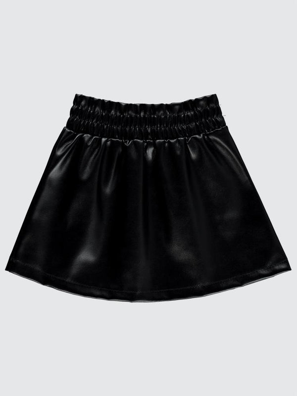 Civil Baby Deri Düz 9-18 Ay Etek - Siyah