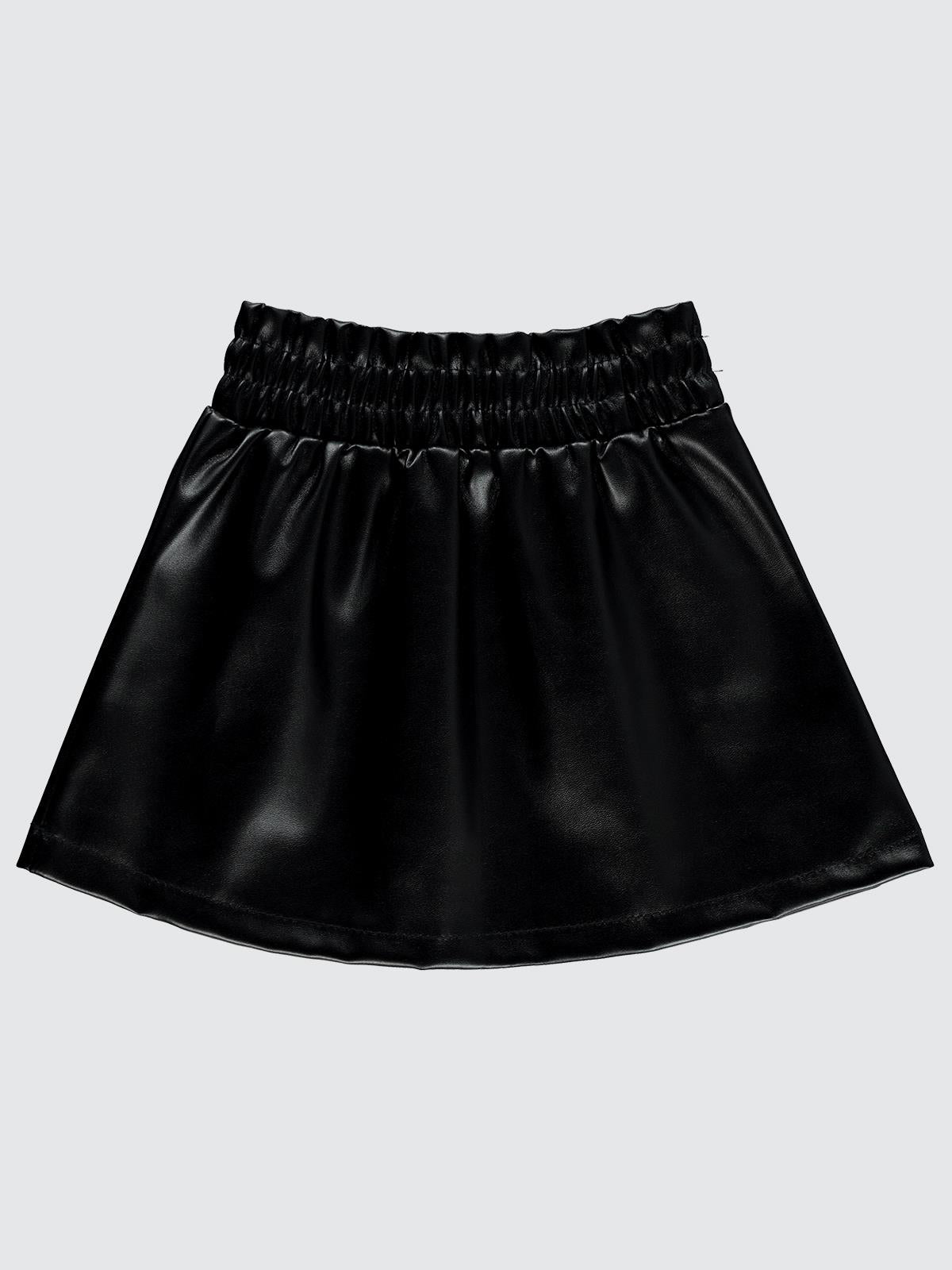 Civil Baby Deri Düz 9-18 Ay Etek - Siyah