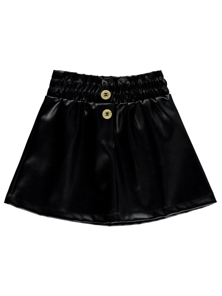 Civil Baby Deri Düz 9-18 Ay Etek - Siyah