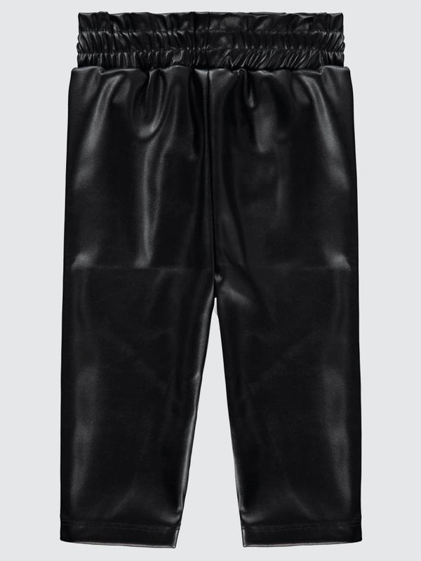 Civil Baby Deri Düz 9-18 Ay Pantolon - Siyah