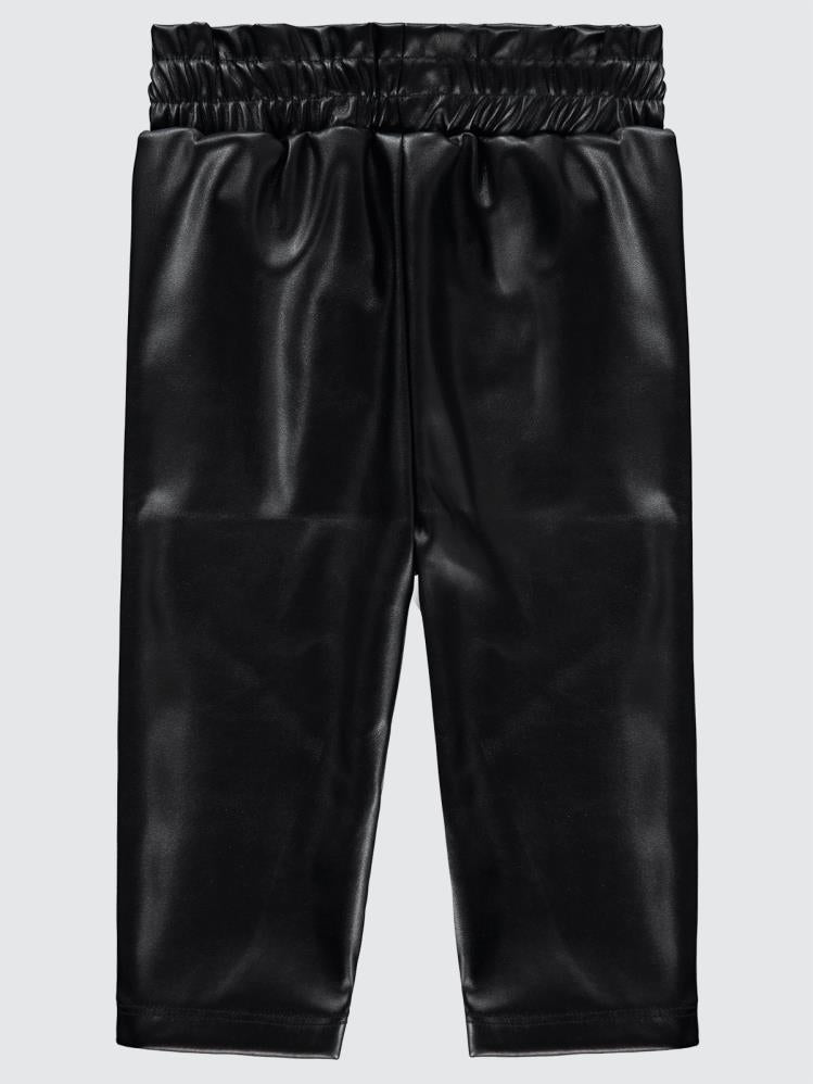 Civil Baby Deri Düz 9-18 Ay Pantolon - Siyah