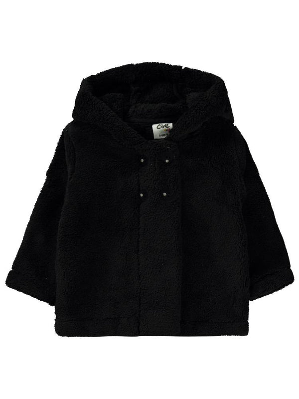 Civil Baby Kapşonlu Patlı 6-18 Ay Hırka - Siyah