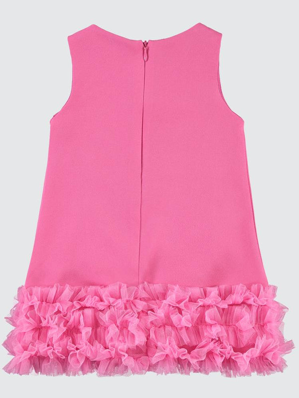 Civil Baby Etek Kısmı Fırfırlı 6-18 Ay Elbise - Fusya