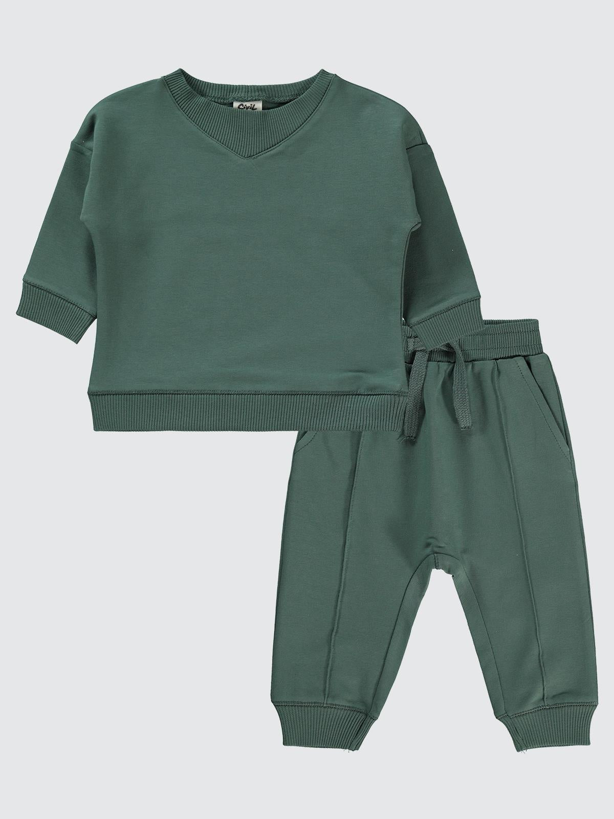 Civil Baby Basic 6-18 Ay Takım - Haki