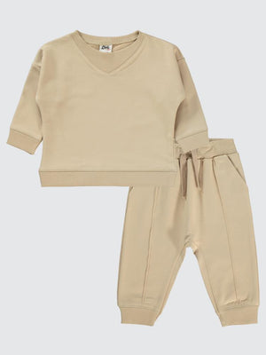 Civil Baby Basic 6-18 Ay Takım - Kahverengi
