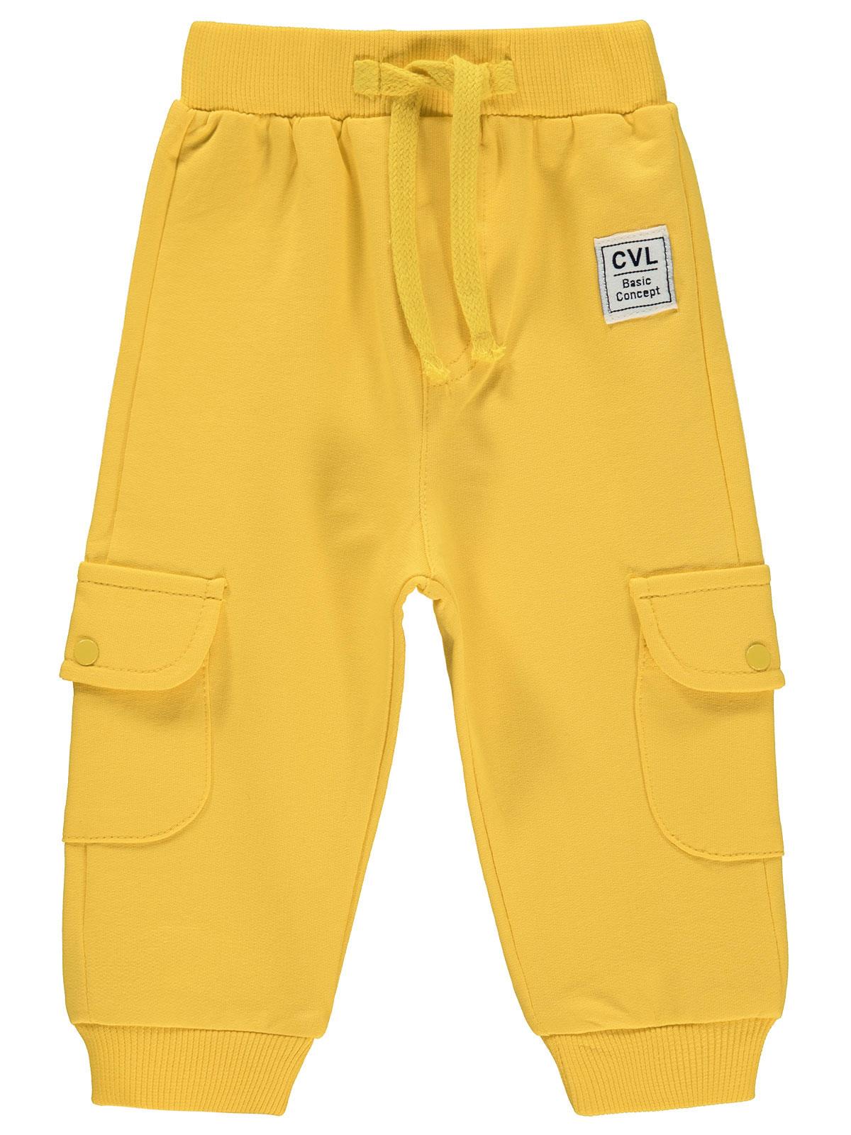 Civil Baby Kargo Cepli Jogger 6-18 Ay Eşofman Altı - Sarı