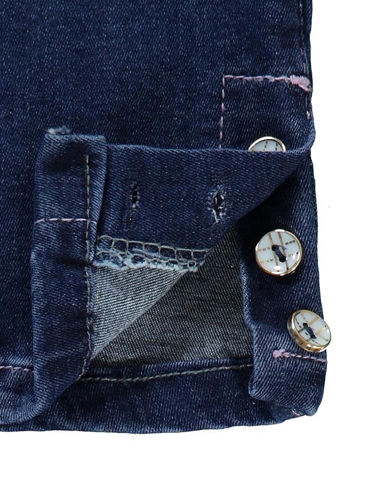 Civil Girls Paça Düğmeli 2-5 Yaş Pantolon - Lacivert