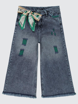 Civil Girls Pantolon Etek 10-13 Yaş Pantolon - Mavi