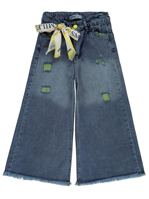 Civil Girls Pantolon Etek 6-9 Yaş Pantolon - Mavi
