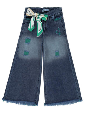 Civil Girls Pantolon Etek 6-9 Yaş Pantolon - Mavi