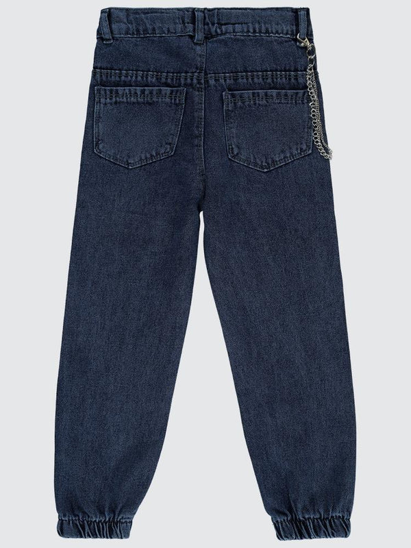 Civil Girls Torba Cepli Kapaklı 10-13 Yaş Pantolon - Mavi