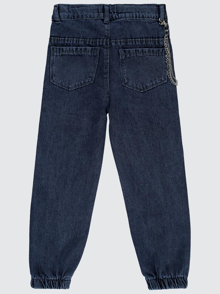 Civil Girls Torba Cepli Kapaklı 10-13 Yaş Pantolon - Mavi