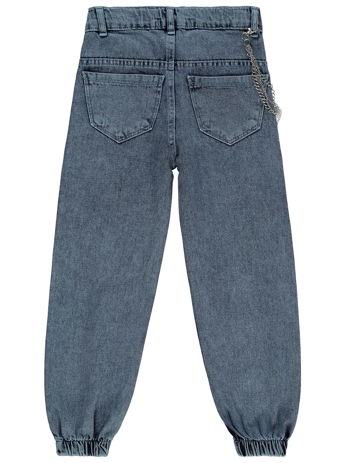 Civil Girls Torba Cepli Kapaklı 10-13 Yaş Pantolon - Mavi