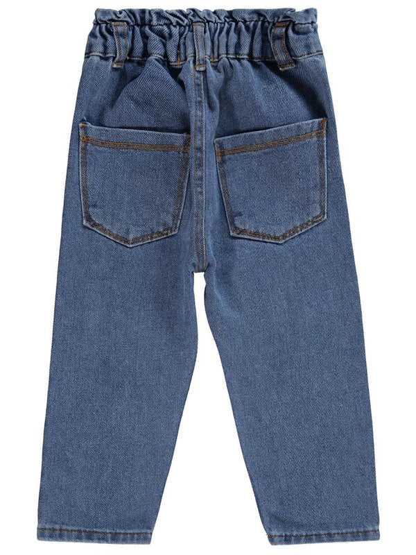 Civil Girls Papatya Nakışlı 2-5 Yaş Pantolon - Mavi