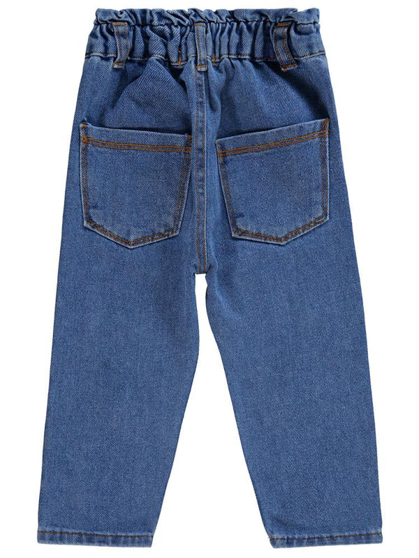 Civil Girls Papatya Nakışlı 2-5 Yaş Pantolon - Mavi