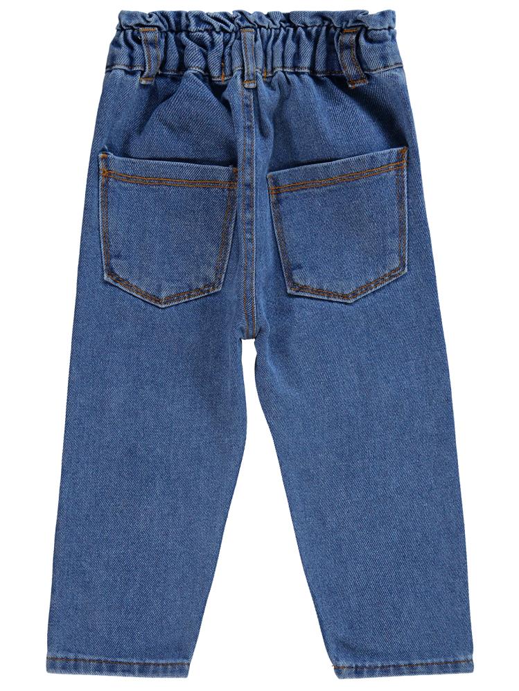 Civil Girls Papatya Nakışlı 2-5 Yaş Pantolon - Mavi