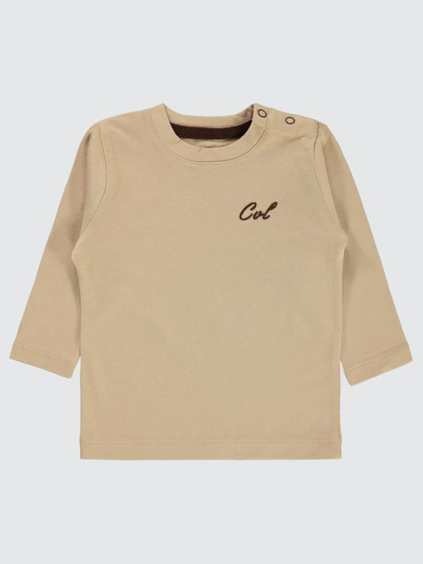 Civil Baby Cvl Nakışlı 6-18 Ay Sweatshırt - Kahverengi