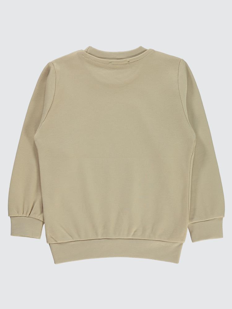 Civil Boys Good Vıbes Baskılı 2-5 Yaş Sweatshirt - Bej