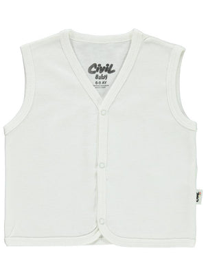 Civil Baby Basic 6-18 Ay Yelek - Ekru
