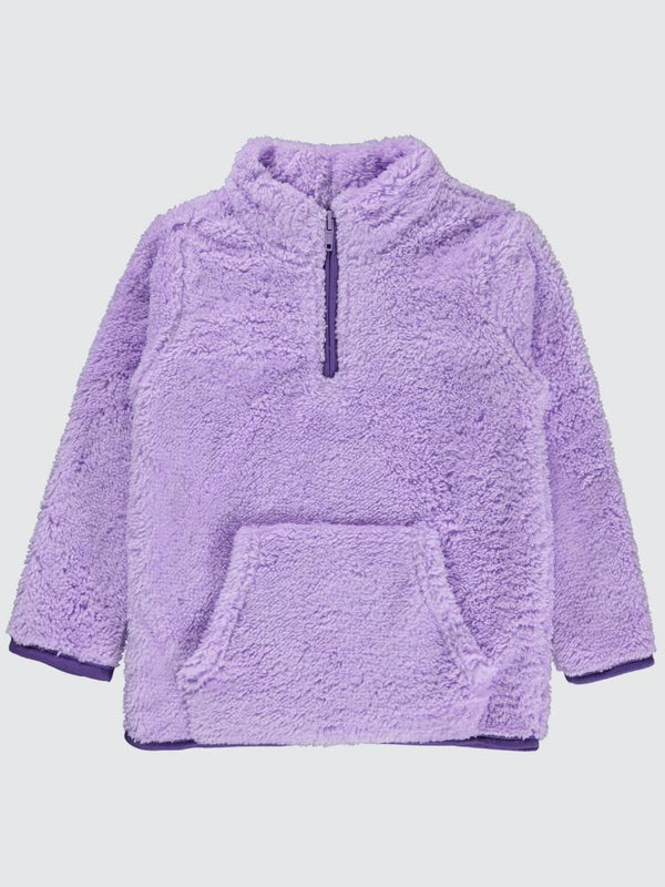 Civil Girls Yaka Fermuar Detaylı 2-5 Yaş Sweatshirt - Lila