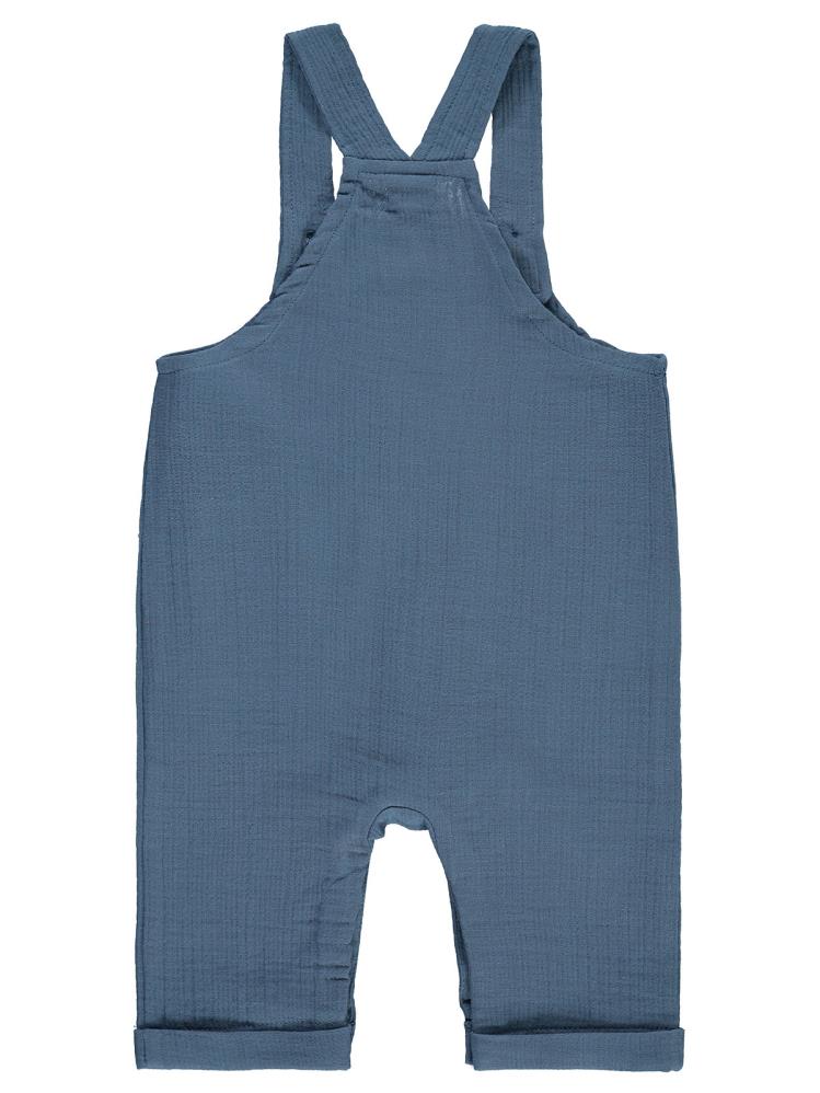 Civil Baby Kıvırcık Askılı Düğmeli 6-18 Ay Slopet - Mavi