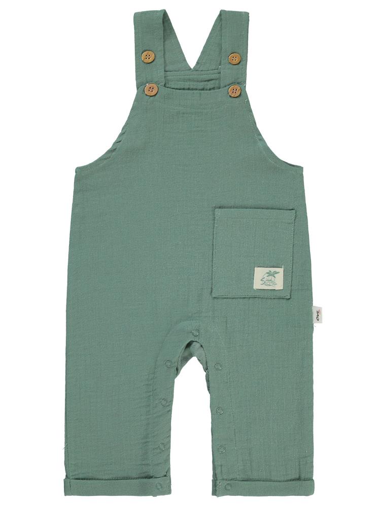 Civil Baby Kıvırcık Askılı Düğmeli 6-18 Ay Slopet - Yeşil