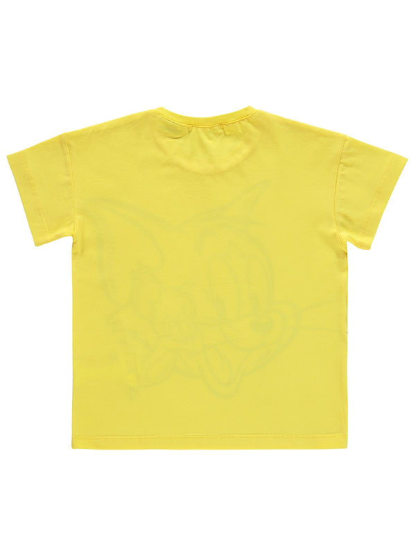 Tom ve Jerry 2-5 Yaş Tişört - Sarı