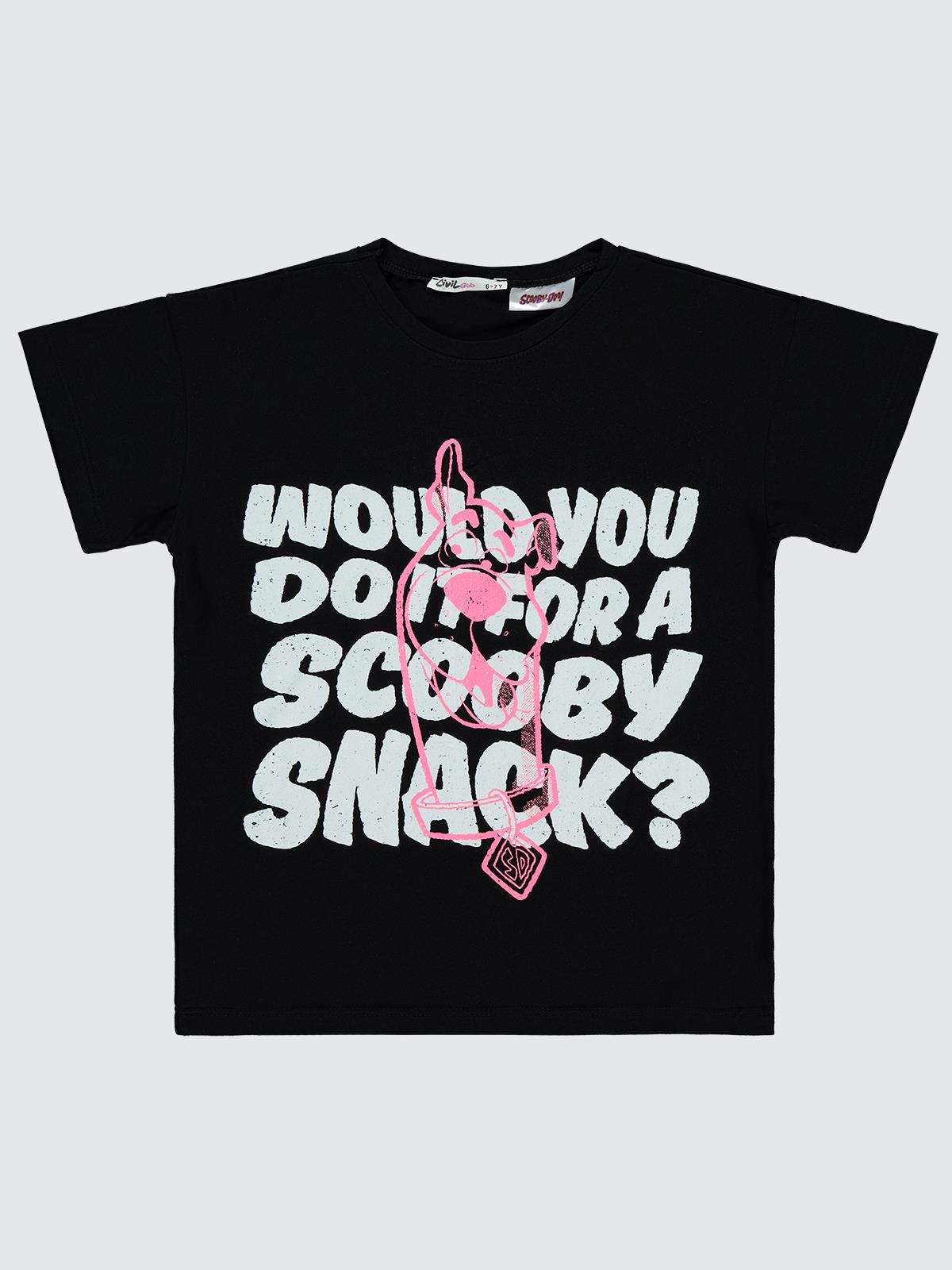 Scooby Doo 6-9 Yaş Tişört - Siyah