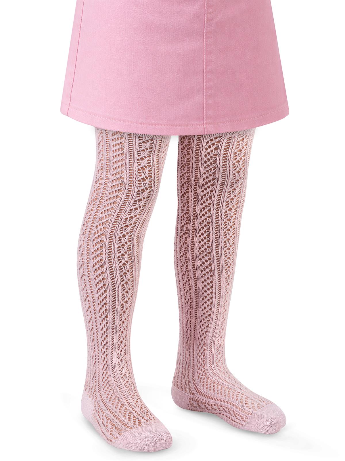 Civil Girls Fileli 3-11 Yaş Külotlu Çorap - Pembe