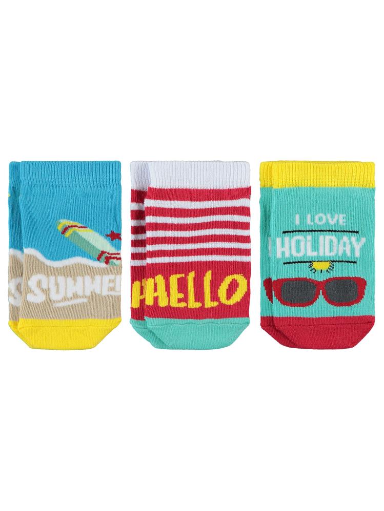 Civil Boys Hello Desen 3-11 Yaş Patik Çorap