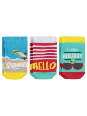 Civil Boys Hello Desen 3-11 Yaş Patik Çorap