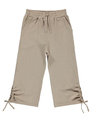 Civil Girls Bol Paça Yırtmaçlı 10-13 Yaş Pantolon - Bej