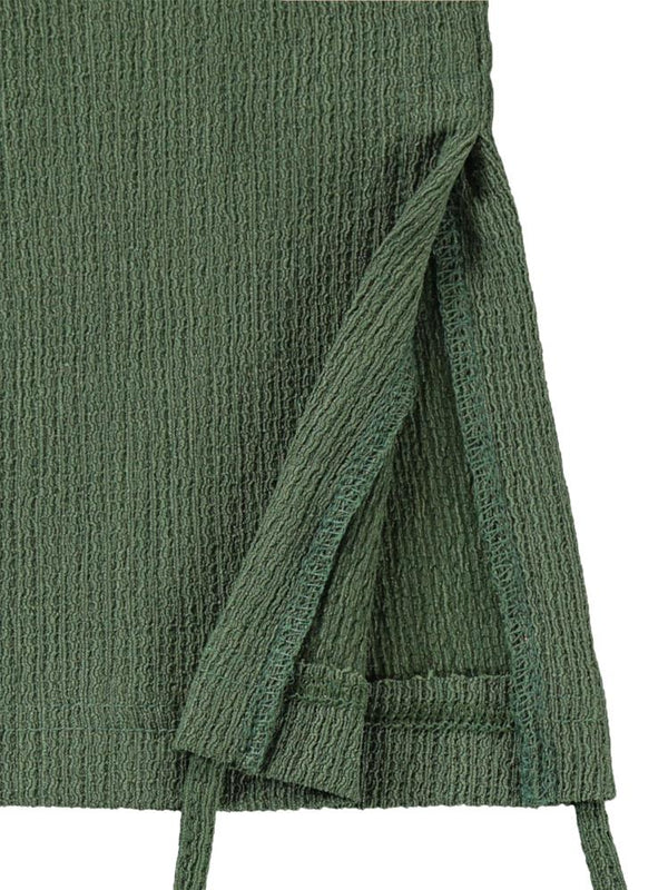 Civil Girls Bol Paça Yırtmaçlı 6-9 Yaş Pantolon - Haki