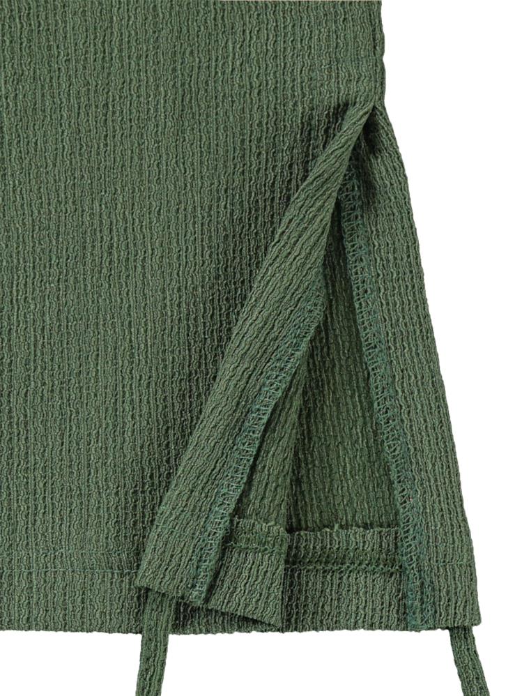 Civil Girls Bol Paça Yırtmaçlı 6-9 Yaş Pantolon - Haki