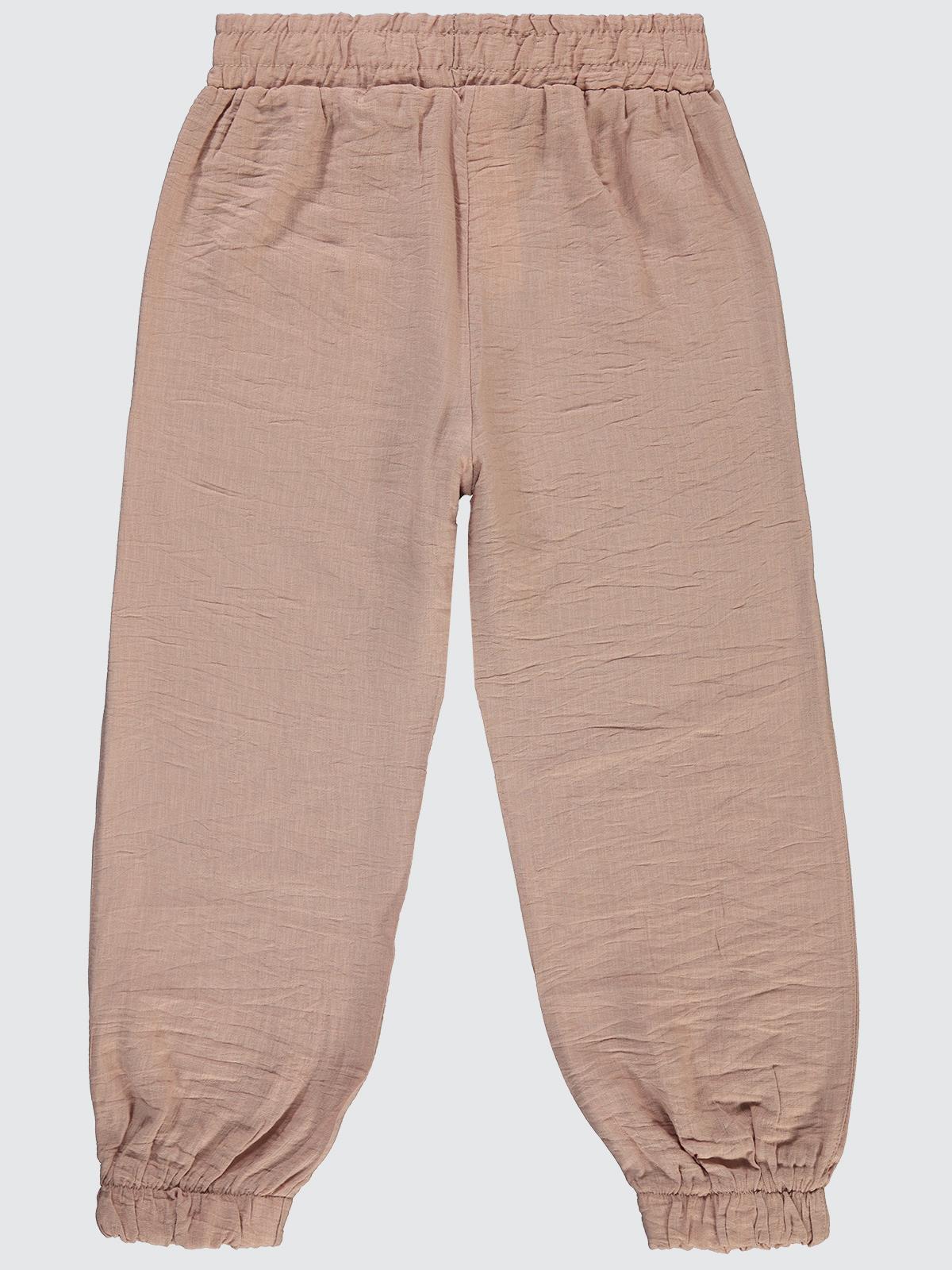 Civil Girls Çiftcep Düğmeli 6-9 Yaş Pantolon - Pudra