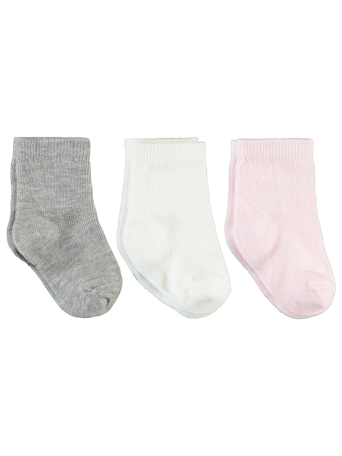 Civil Baby Düz Renkli 3 Lü Set 6-18 Ay Çorap Set