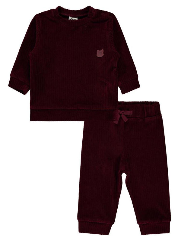 Civil Baby Basic 6-18 Ay Takım - Bordo