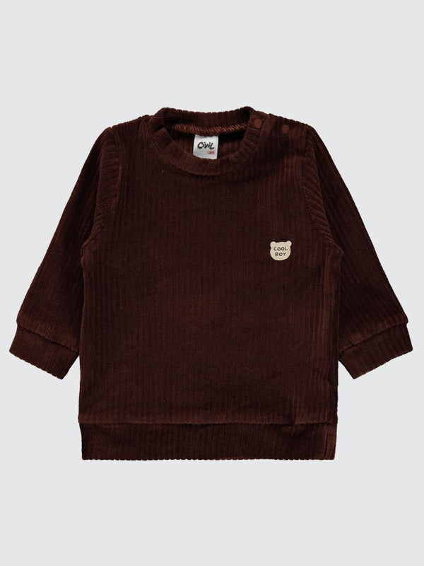 Civil Baby Basic 6-18 Ay Takım - Kahverengi