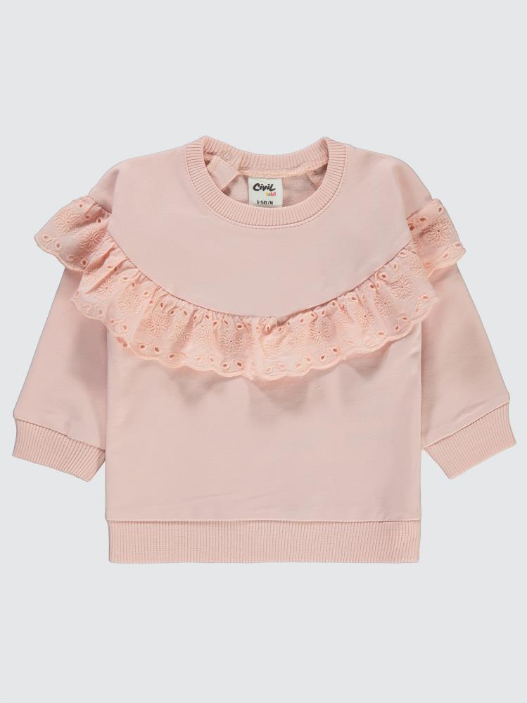 Civil Baby Fistolu 6-18 Ay Sweatshirt - Pudra