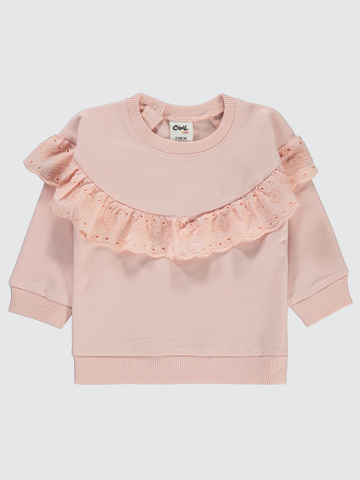 Civil Baby Fistolu 6-18 Ay Sweatshirt - Pudra