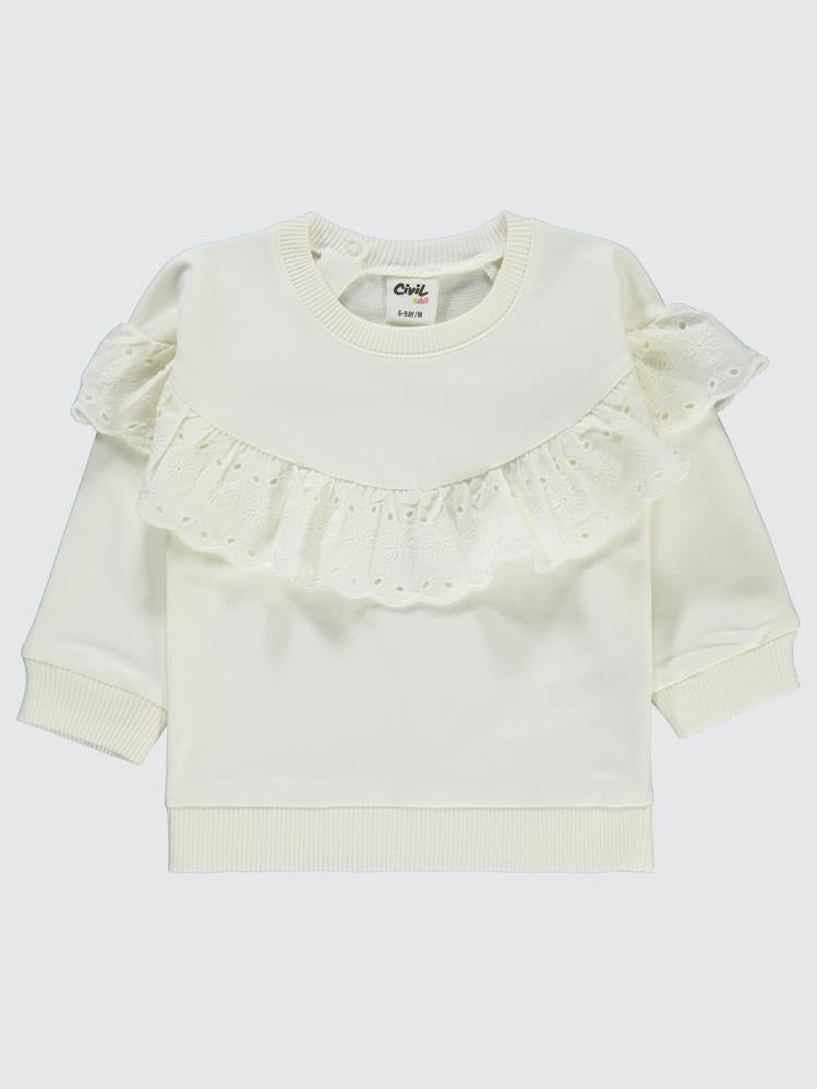 Civil Baby Fistolu 6-18 Ay Sweatshirt - Ekru