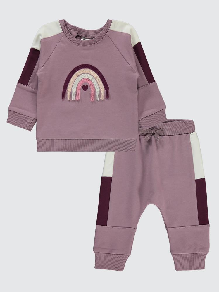 Civil Baby Gökkuşağı 6-18 Ay Takım - Lila