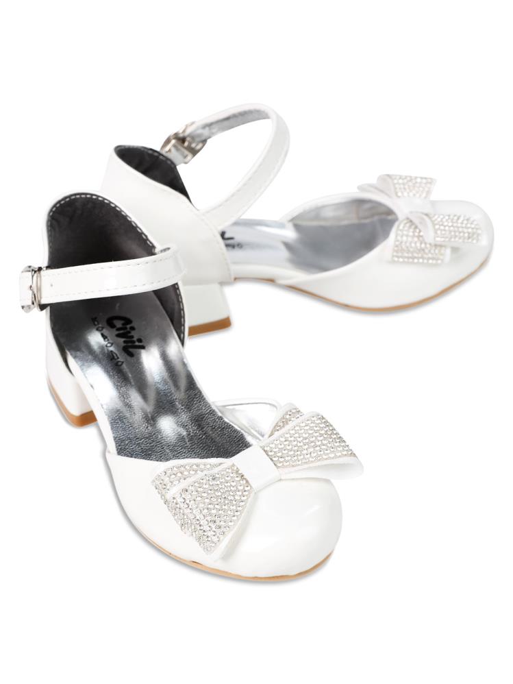 Civil Girls 26-30 Numara Babet Ayakkabı - Beyaz